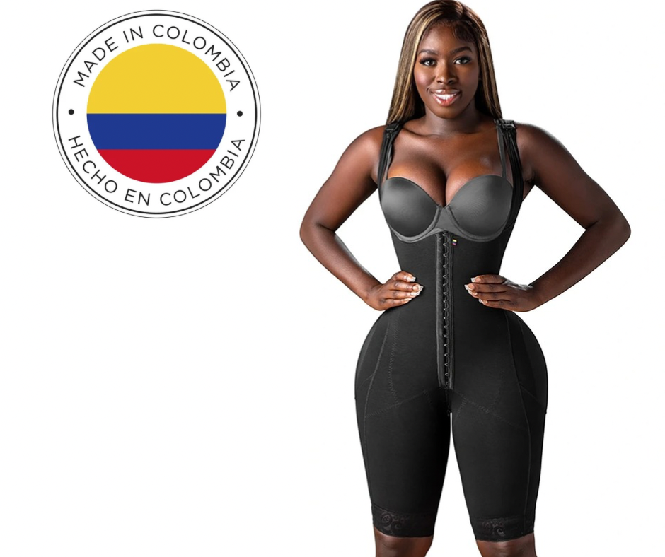 Stage 1 Faja Shaper Post Surgery Without Bra Colombianas Moldeadoras for BBL Bodysuit Tummy Control Shapewear