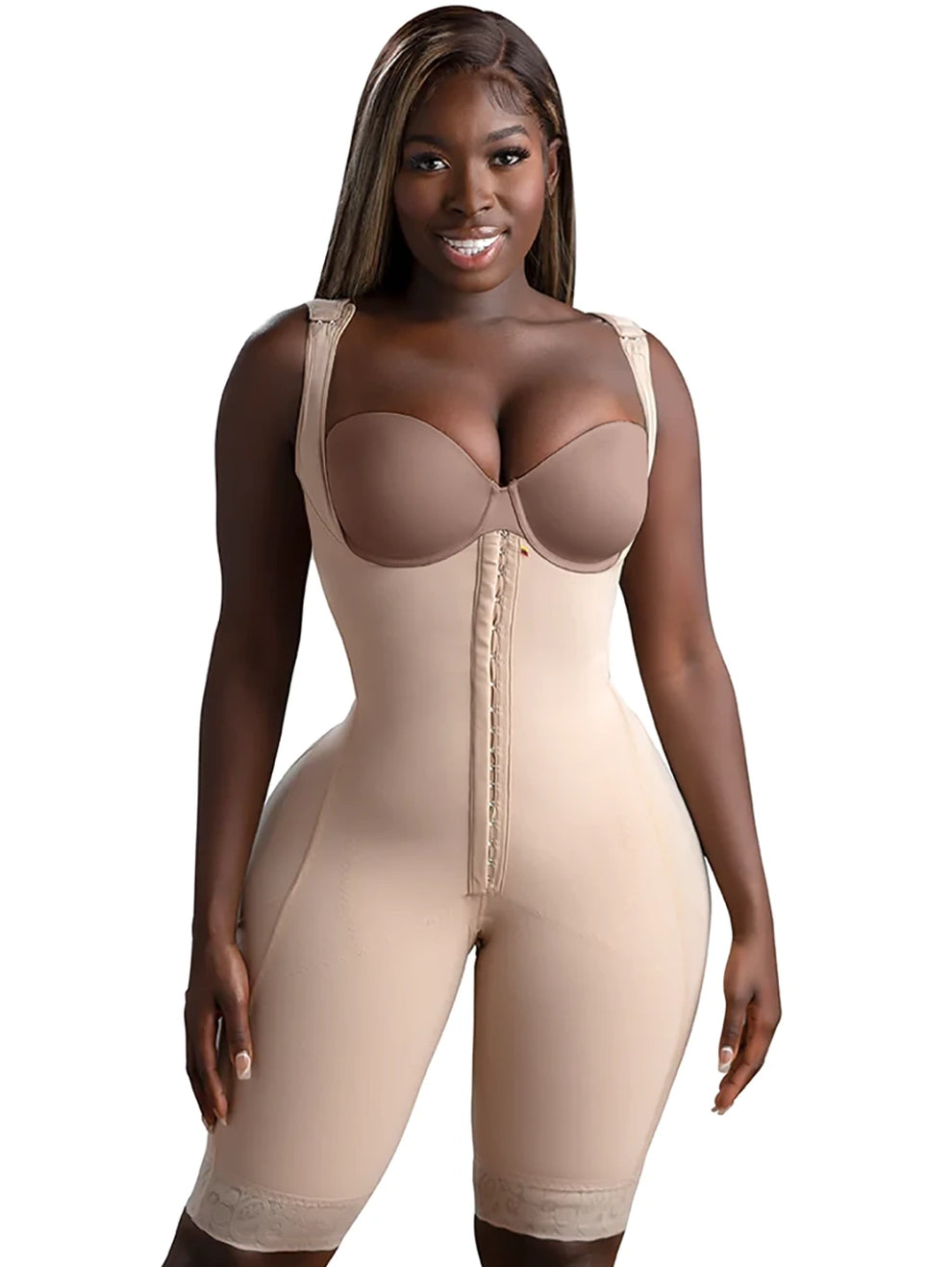 Stage 1 Faja Shaper Post Surgery Without Bra Colombianas Moldeadoras for BBL Bodysuit Tummy Control Shapewear