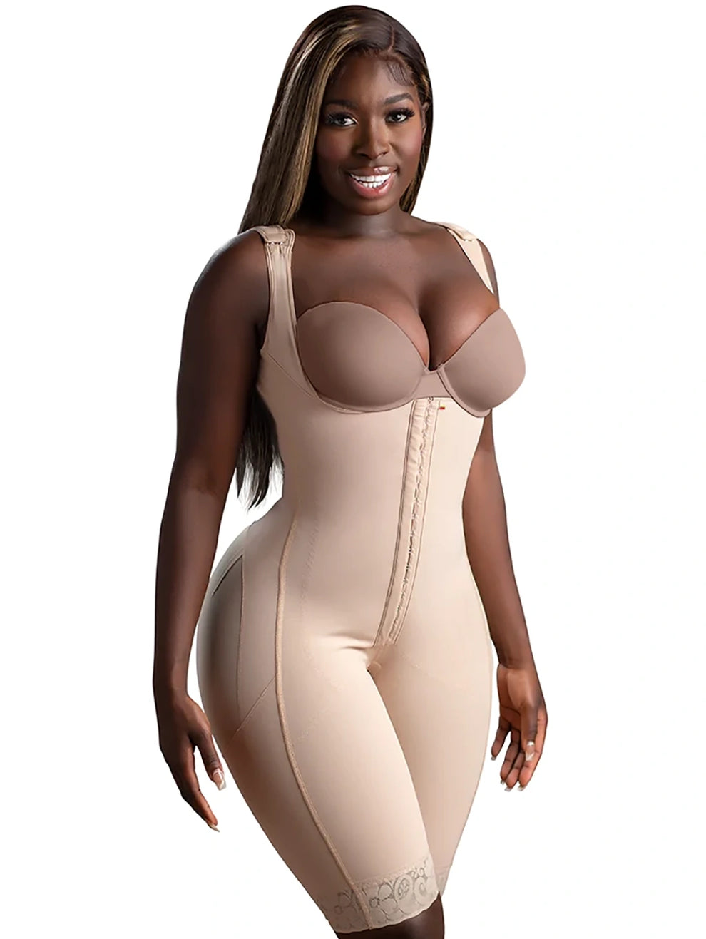 Stage 1 Faja Shaper Post Surgery Without Bra Colombianas Moldeadoras for BBL Bodysuit Tummy Control Shapewear